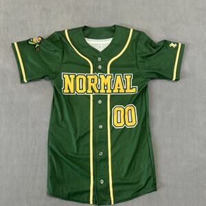 Normal CornBelters Prospect League #00 Button Front Baseball Jersey Size S